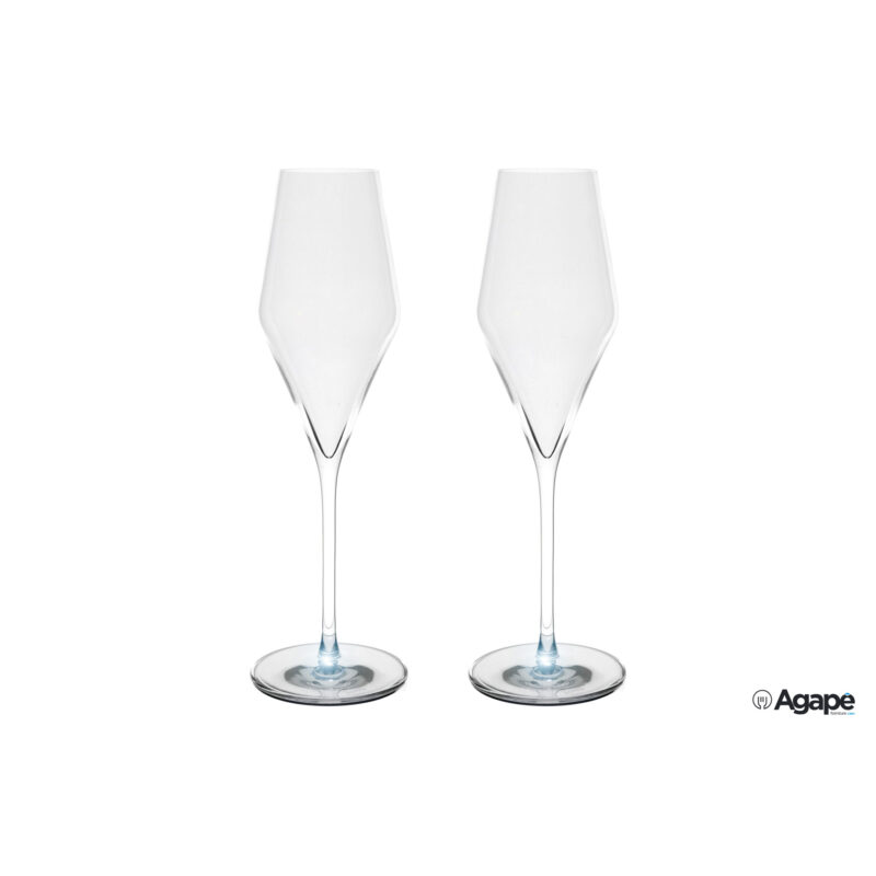 Highlight - Confezione 2 Flute Champagne Quatrophil Cl.29 Con Luce Bianca 2310029Hl002