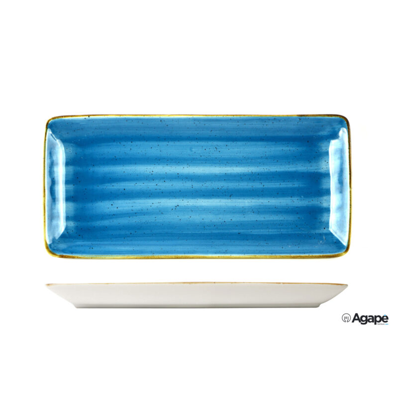 Java Aqua Blu - Piatto Rettangolare Cm 34X16 22130Ab