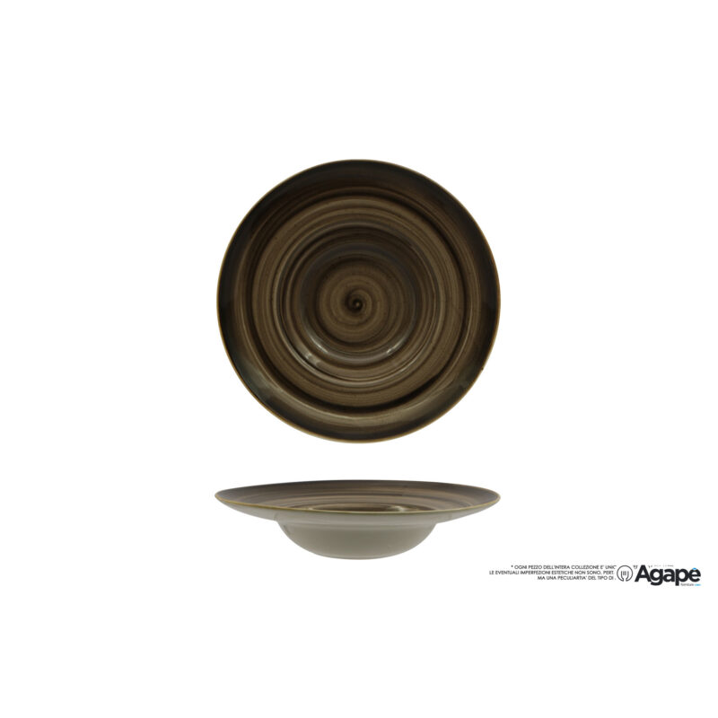 Java Woodland Brown-Pasta Bowl Cm 28 Interno Cm 16 02120Wb