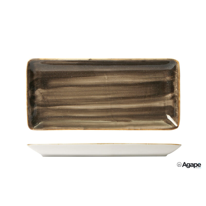 Java Woodland Brown-Piatto Rettangolare Cm 25X10 22110Wb