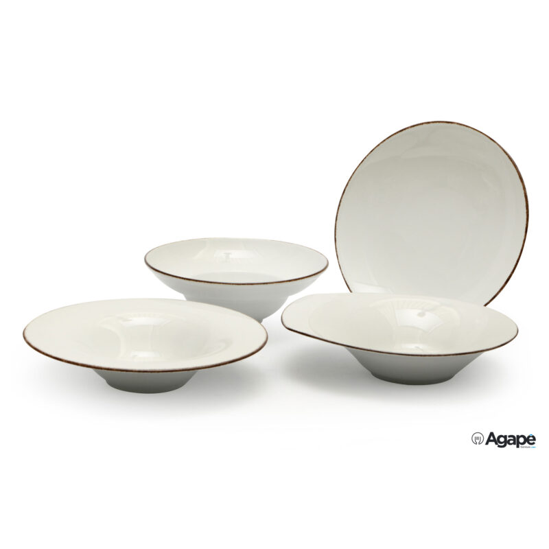 Rita Filo Marrone - Piatto Pasta Cm 30 435