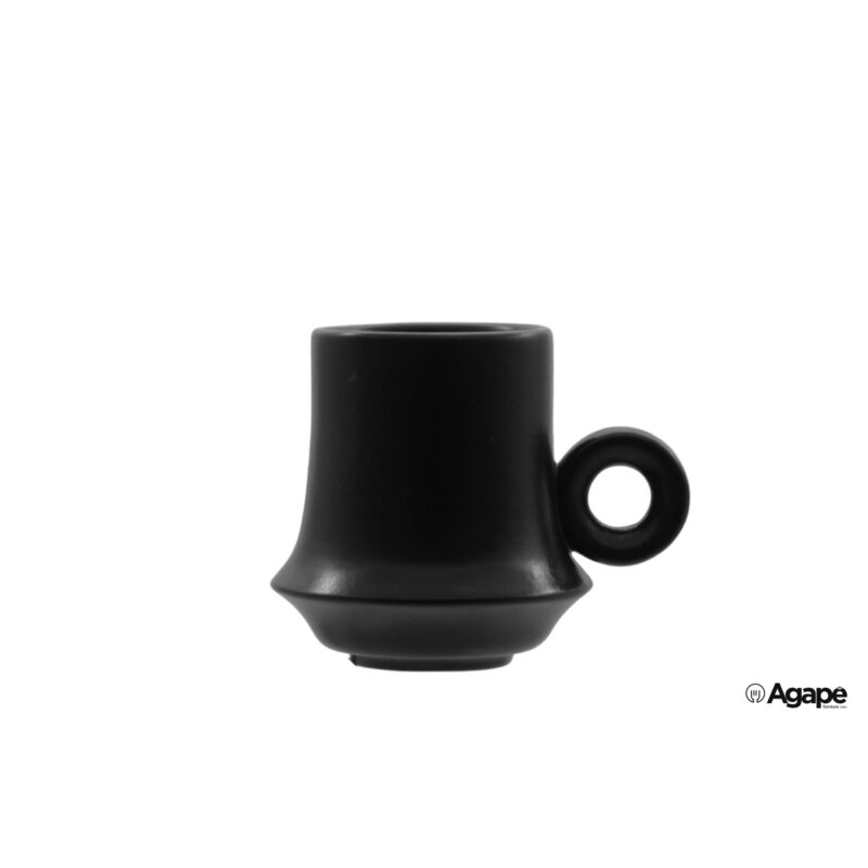 Kama Nero Matt - Tazza Caffe 8 Cl- Allumina