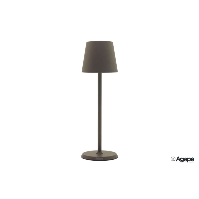 Lumiere Round-Lampada Tavolo Led Cm.10Xh34 Bronzo