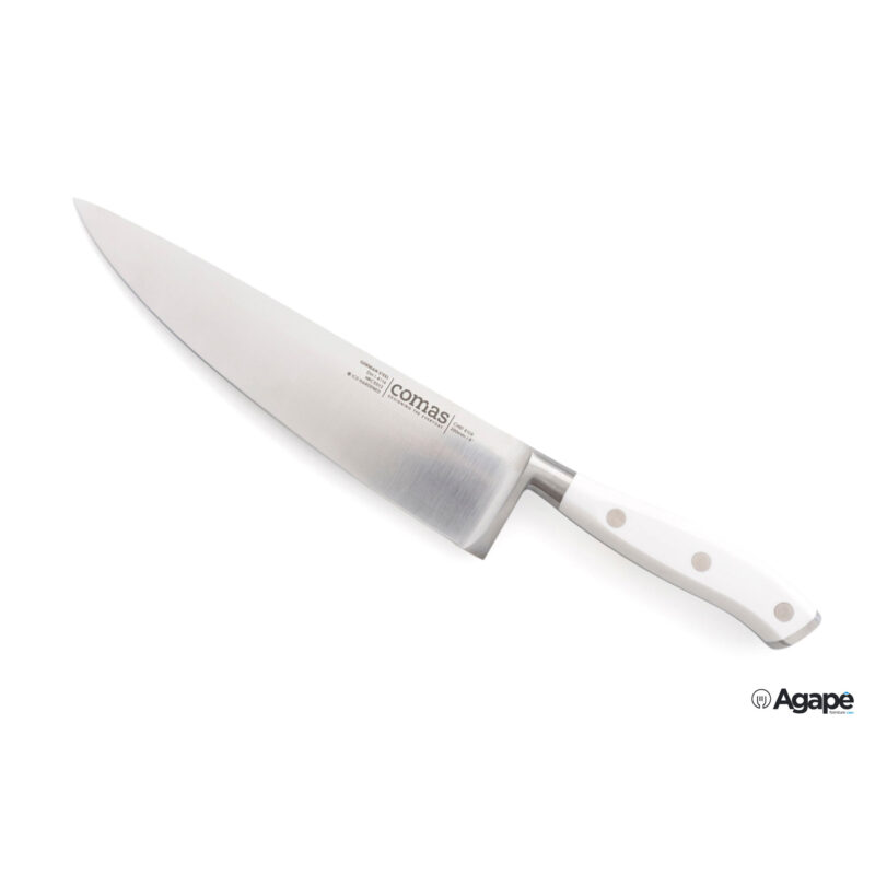 Marble Coltello Chef Inox Cm 32 Manico Bianco 2,5Mm