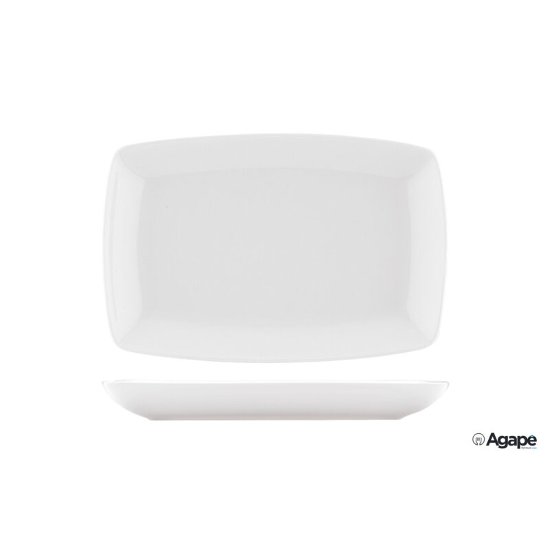 Medusa Bianco-Piatto Rettangolare Cm 33X26 Md32Ky00