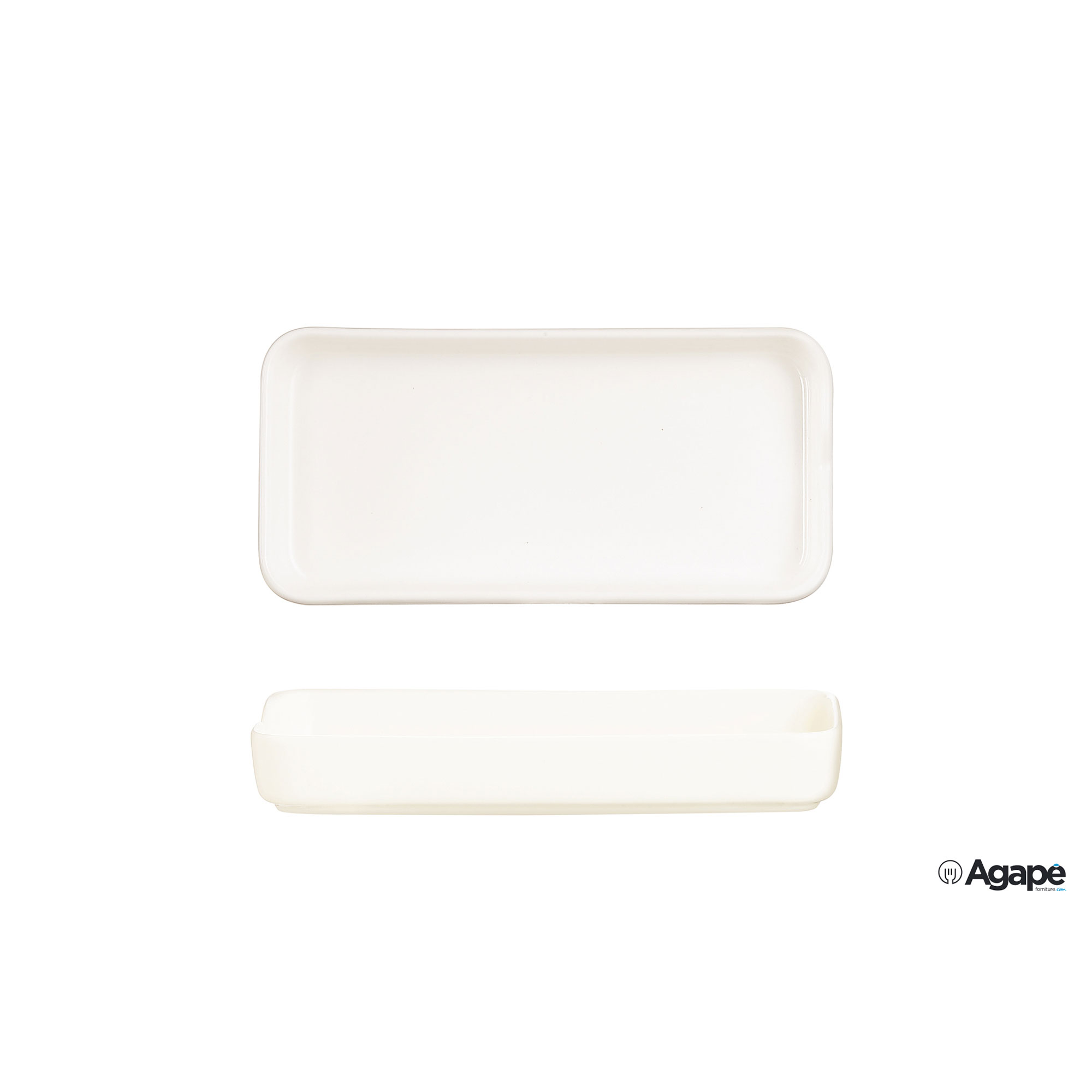 MEKKANO-CREAM-COPPETTA-RET.15X7-5-BASSA-L9562_10362_MBIG Mekkano Cream - Coppetta Porcellana Rettangolare 15X7,5 Bassa L9562 - immagine 1
