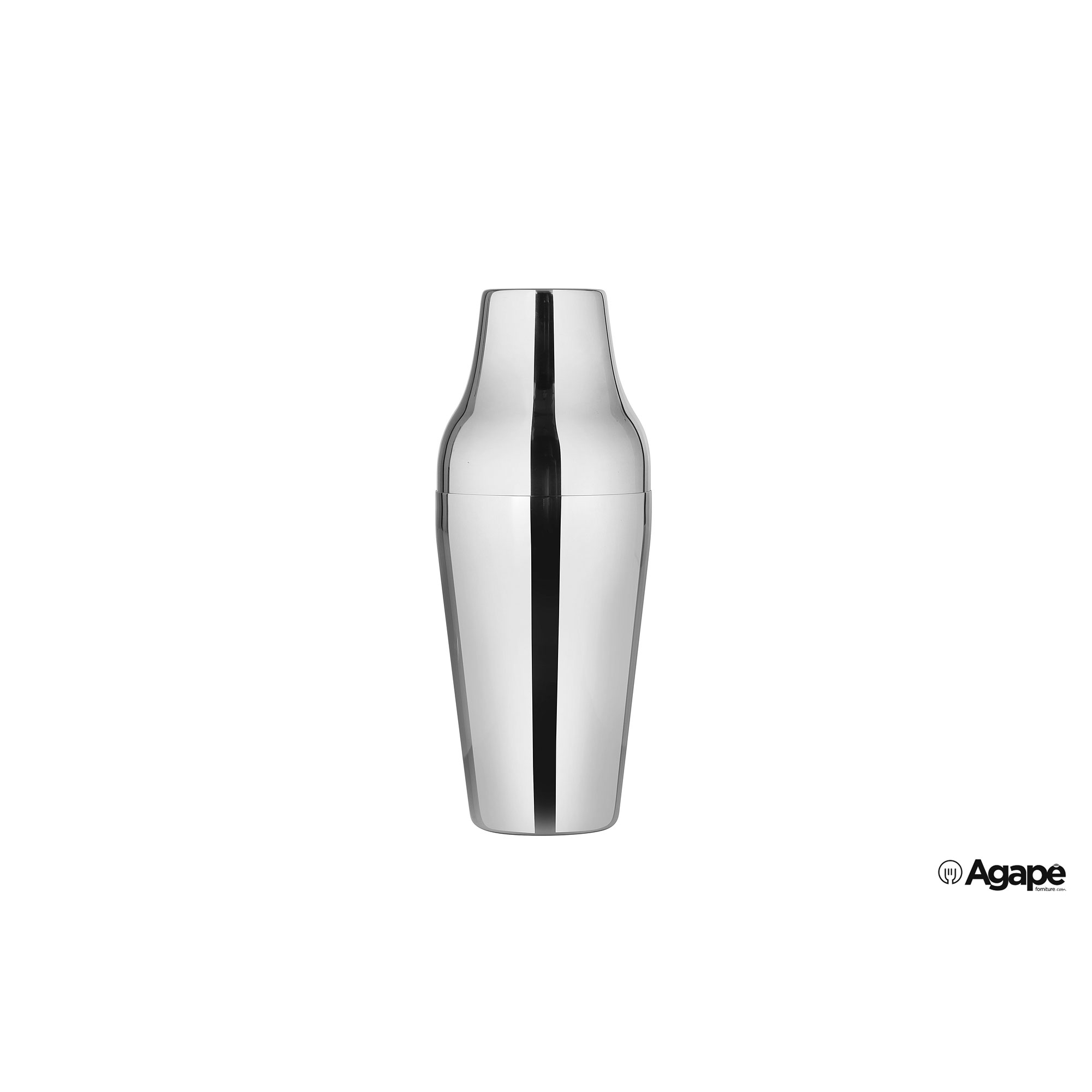 MIXING-SHAKER-SILVER-PARISIENNE-H.22-5X8-2-B238_11118_IMPG Mixing - Shaker Silver Parisienne H.22,5X8,2 - Capacita'Ml.600 Peso Kg. 0,25 - B238-Mix06 - immagine 1