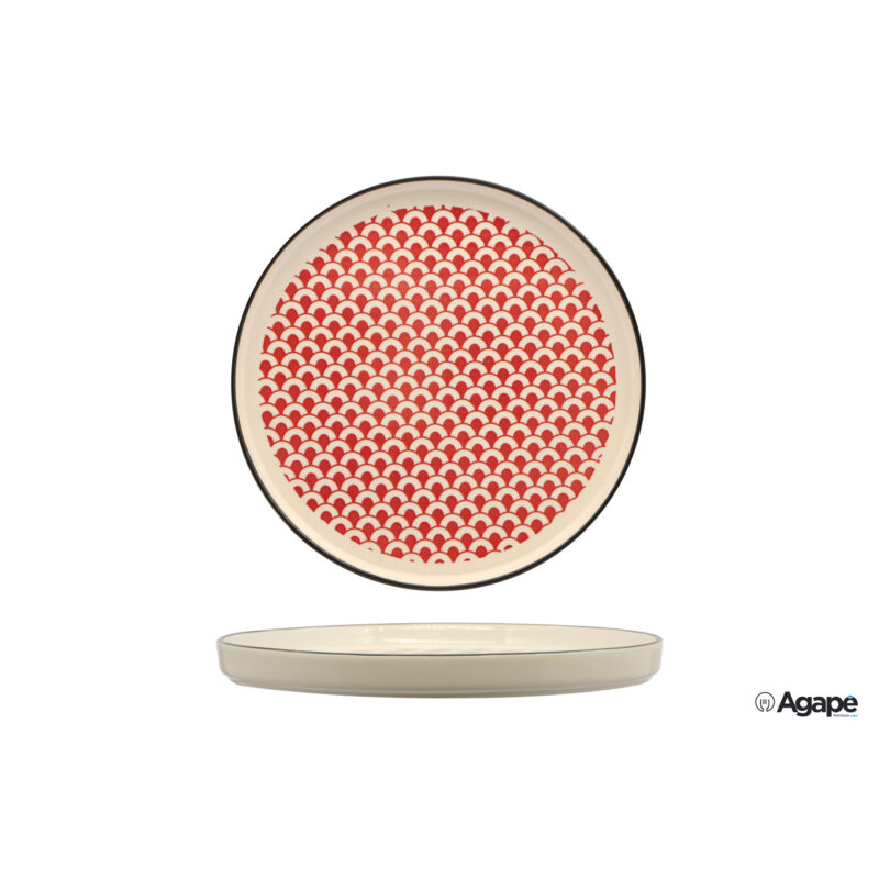 Mosaik-Piatto Nordic Cm.27 Red Rh43880-27-J63B