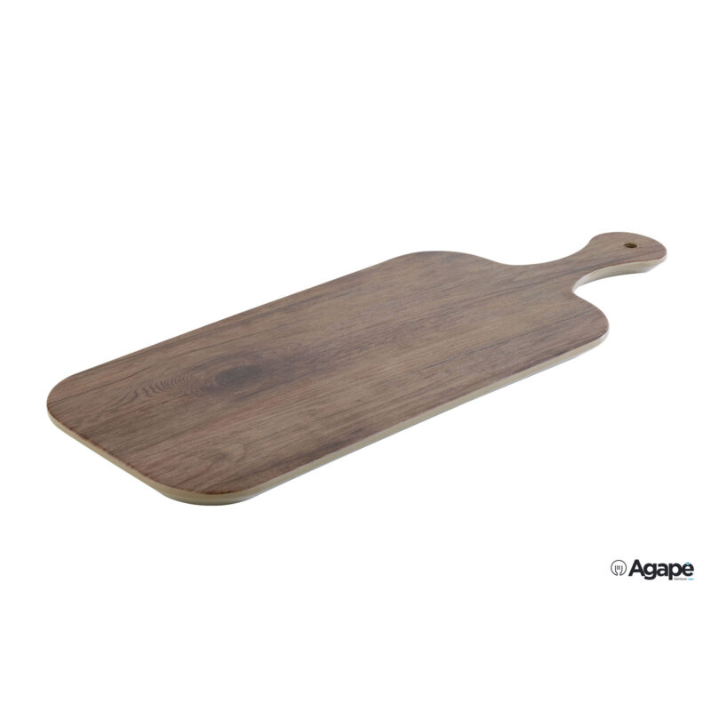 Oak-Vassoio Melamina Effetto Legno Cm. 40X20Xh.1,5 Con Manico Cm 13 84178