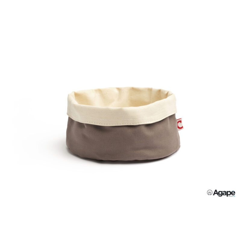 Paneras Y Enfriador - Porta Pane Tondo Cm 20 H.12 Cotone Grigio 7452