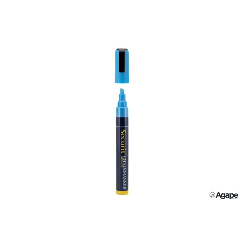 Pennarello A Gesso Liquido Singolo, Punta Media 2-6 Mm, Colore Blu Sma510-Bu