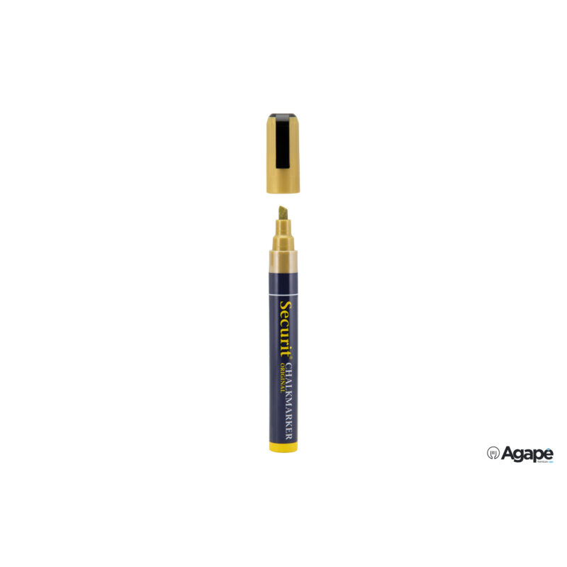 Pennarello A Gesso Liquido Singolo, Punta Media 2-6 Mm, Colore Oro Sma510-Gd