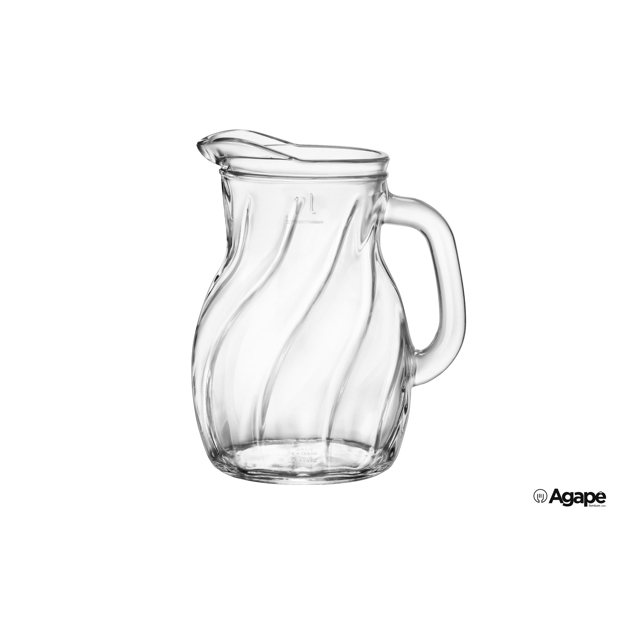 TWIST-CARAFFA-CL.100-H.18-65-DIAM.14-7-146141_11488_TWEG Bistrot Twist Caraffa Capienza Cl.100, Capienza Max Cl.117 H.18,65 Diametro Cm. 14,7 - 146141Muq1219 - immagine 1