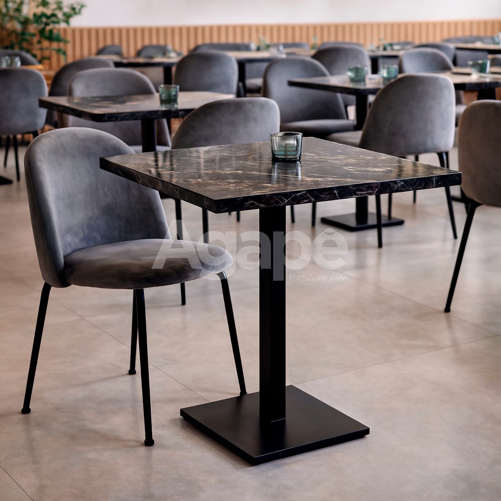 Top tavolo laminato Abet Lucido Marquinia 1457 60x60 bordo 1.8cm - immagine 2