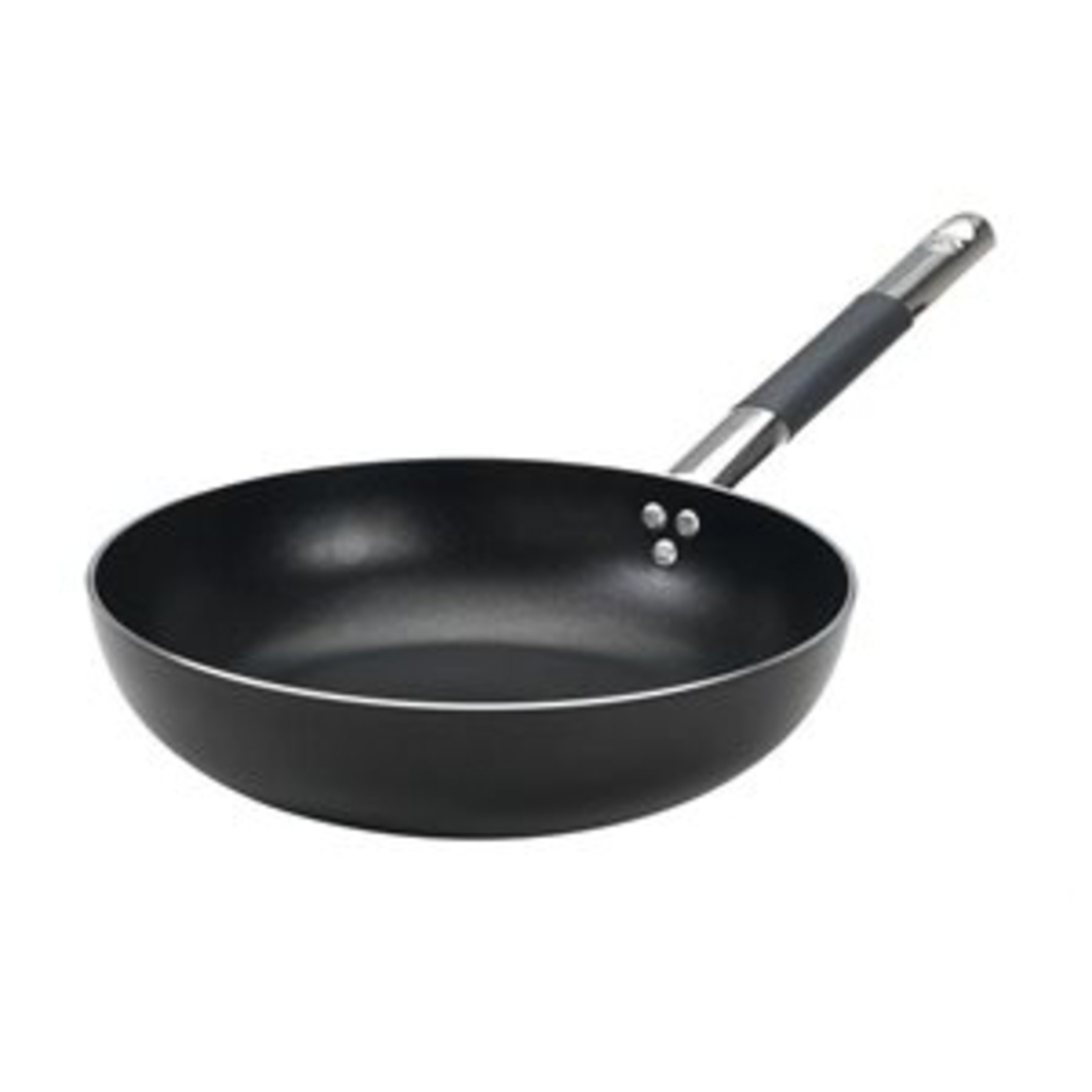 AL-BLACK-3MM-PADELLA-SVASATA-ALTA-CM-20-H.5-5_25896_BHL_G Al-black 3MM-PADELLA Svasata Alta cm 20 H.5,5 Alluminio Antiaderente, con un Manico Tubolare Inox "COOL" - immagine 1