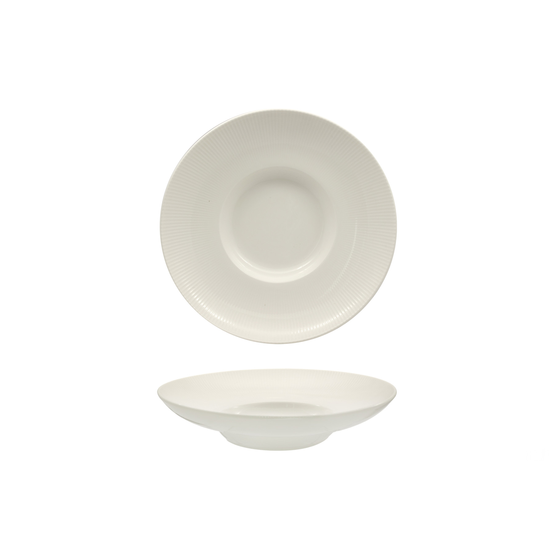 HALOS-BIANCO-PASTA-BOWL-CM-30-2-X-H.6-6-ALLUMINA_25097_UJM_G Halos Bianco- Pasta Bowl cm 30,2 X H.6,6 Allumina - immagine 1