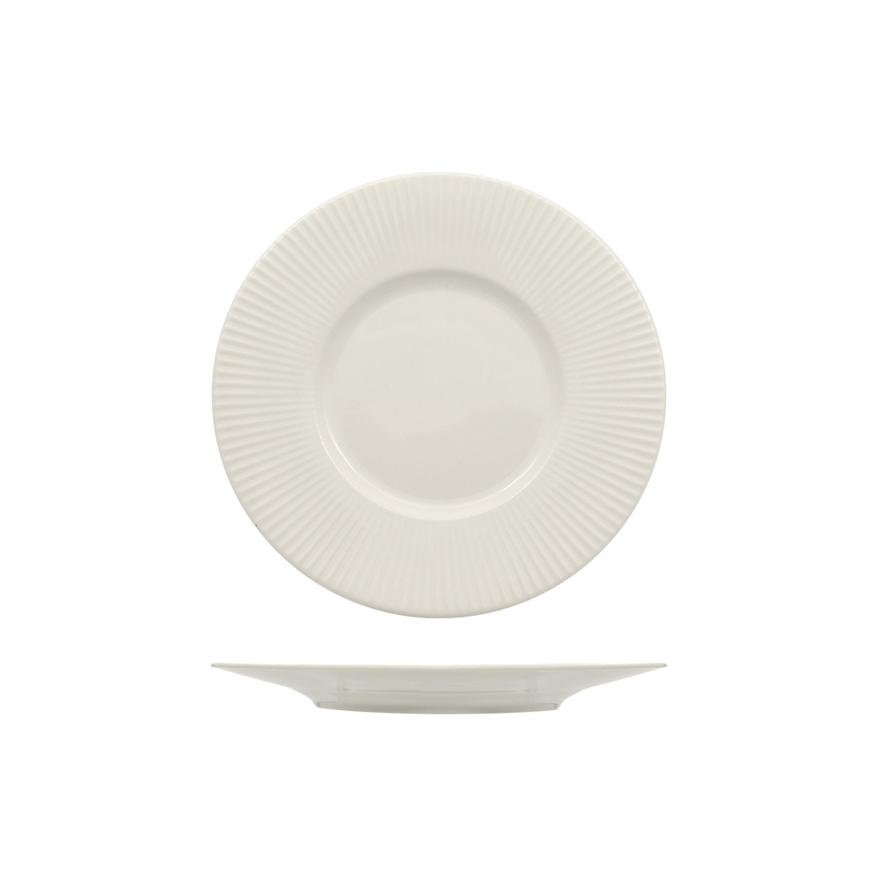 HALOS-BIANCO-PIATTO-PANE-CM-16-X-H-1-3-ALLUMINA_25093_ZDV_G Halos Bianco- Piatto Pane cm 16 X h 1,3 Allumina - immagine 1