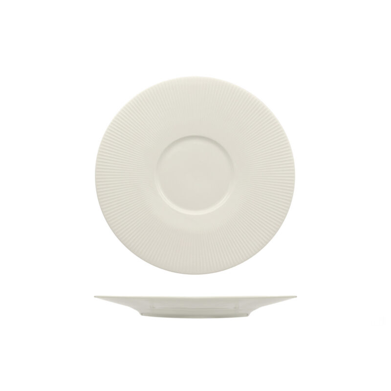 Halos Bianco- Piatto Piano Gourmet cm 30 X h 2,7 Allumina