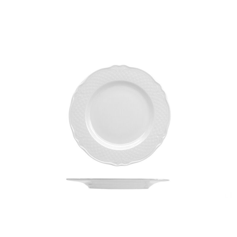 Malaga Bianco - Piatto Pane cm 17 Porcellana