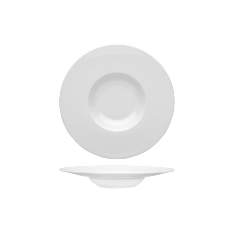 NEW Pera Bianco - Piatto per Antipasti e Dessert Fondo cm 27