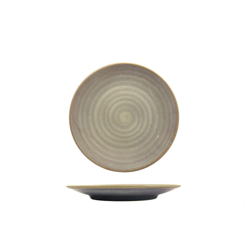 Nuages Purple - Piatto Frutta Coupe cm 22,5 Stoneware Reactive