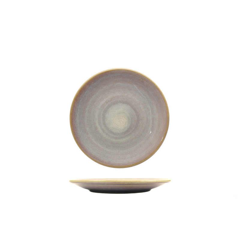 Nuages Purple - Piatto Pane Coupe cm 17,5 Stoneware Reactive