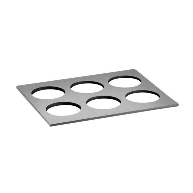 THE Grid - Vassoio GN 1.2 Ardesia cm 32,5X26,5 H.6-9mm Compatibile con Valo GN 1.1 -1.2 e Coppette cm 9