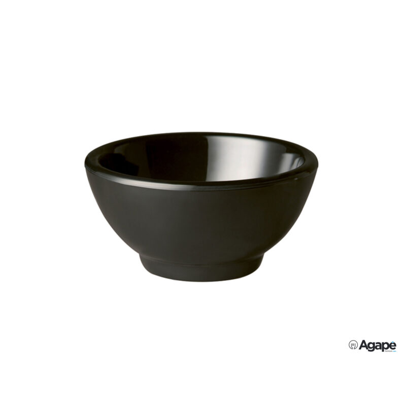 Pure-Coppetta Tonda Melamina Nera Infrangibile Cm.13 H.6,5 -50∞ - 70∞C 83454