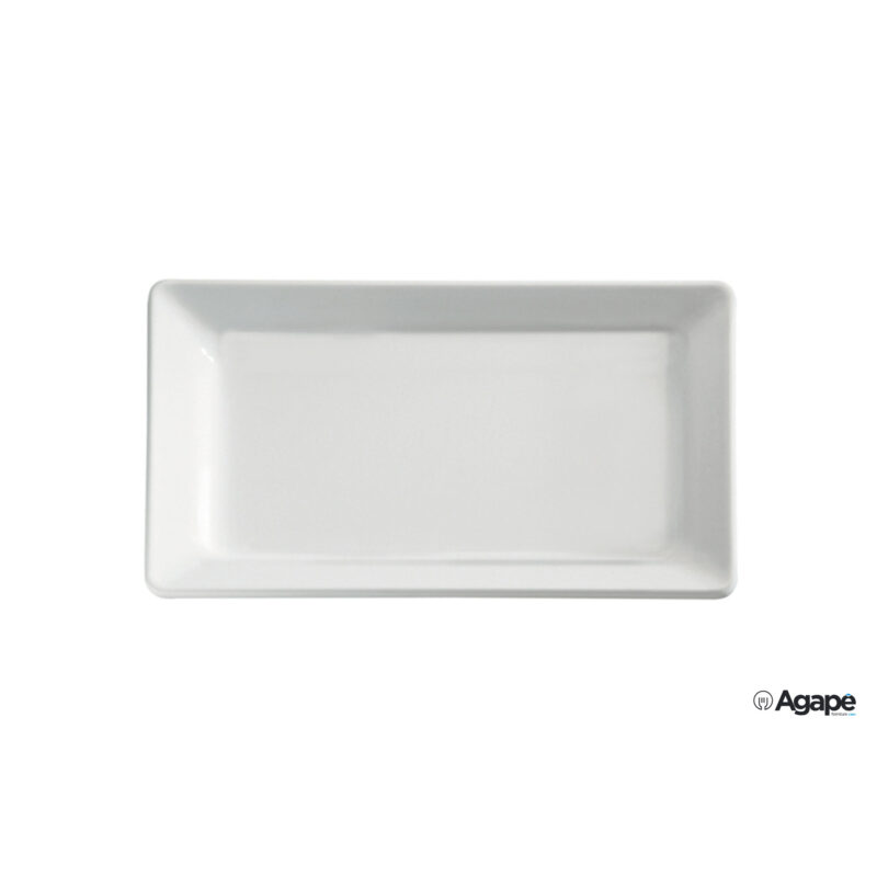 Pure-Vassoio Rettangolare In Resistente Melamina Bianca Gn 1.2 Cm 32,5X26,5 H.3, Infrangibile. Max