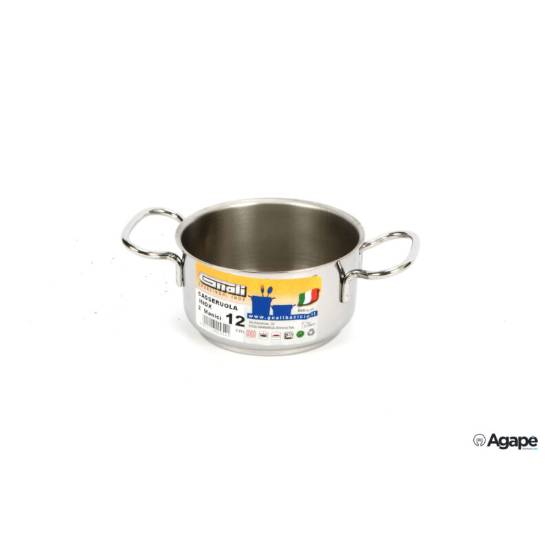 Realterm-Casseruola Alta 2 Manici Cm.12 C212