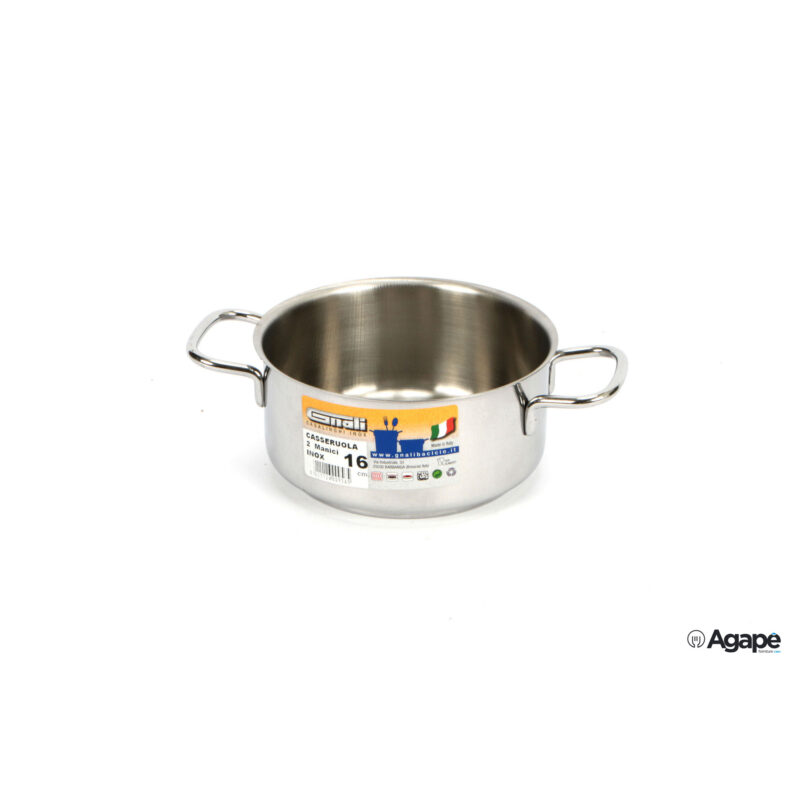 Realterm-Casseruola Alta 2 Manici Cm.16 C216