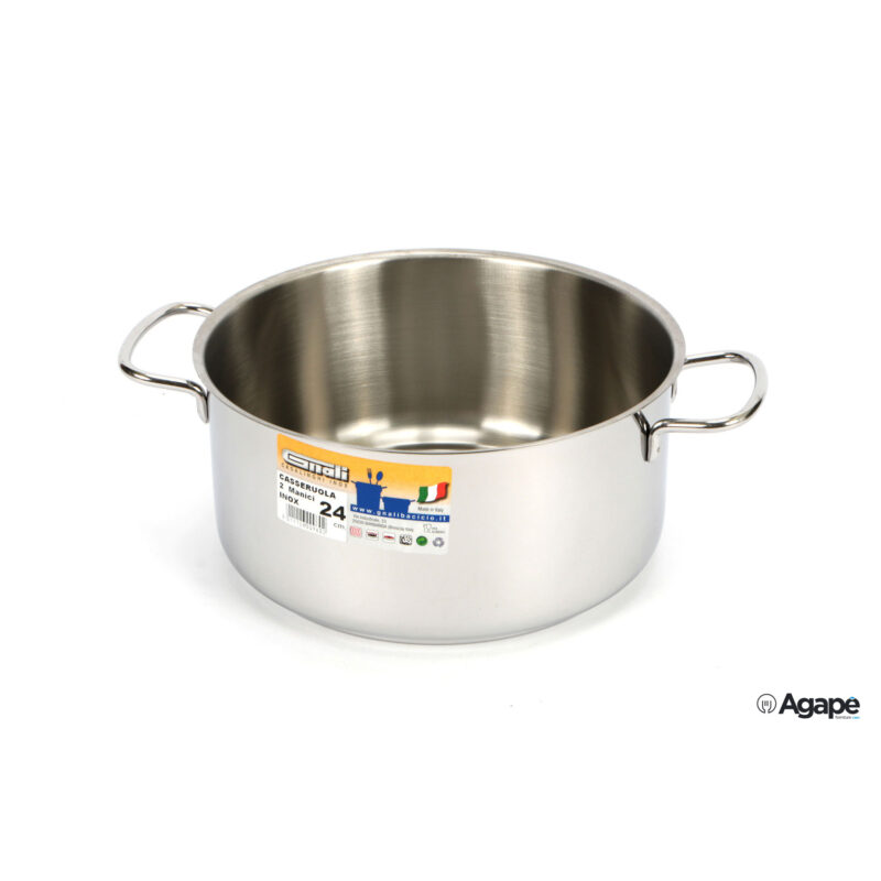 Realterm - Casseruola Alta 2 Manici Cm.24 C224