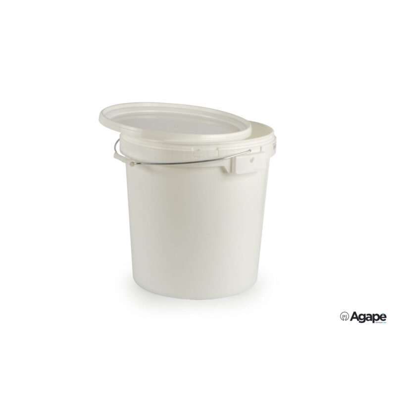 Secchio Alimenti Con Coperchio Polipropilene Lt.32,9 Bianco