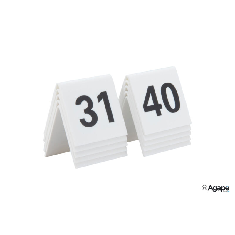 Segnaposto-Confezione Numeri Da 31 A 40 Tn-31-40-Wt
