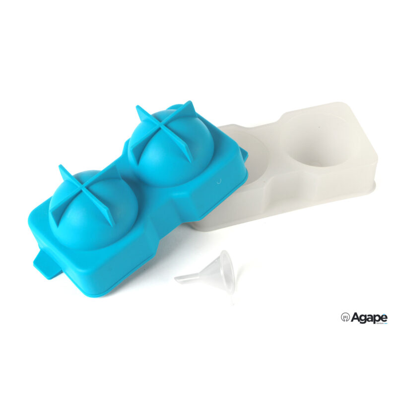 Stampo Silicone 2 Sfere Di Ghiaccio Cm 5,5 4541