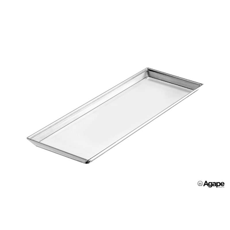 Vassoio Pasticceria Inox Cm 58X21X2