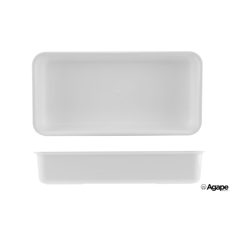Vassoio Antiassorbente In Pmma Cm.22X44X8,5 Bianco