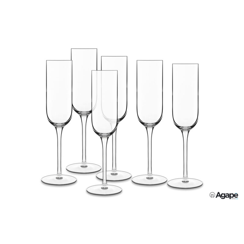 Vinalia - Cf.6 Calici Prosecco Cl.21 H.23,5 Cm.7