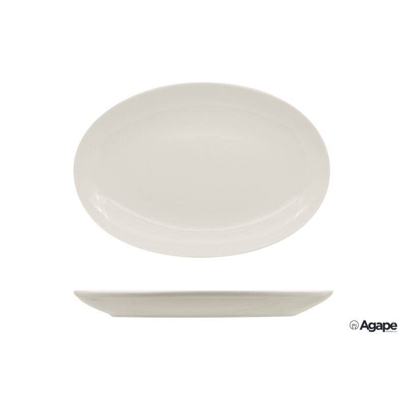 Vital Coupe - Piatto Ovale Cm 26-Allumina