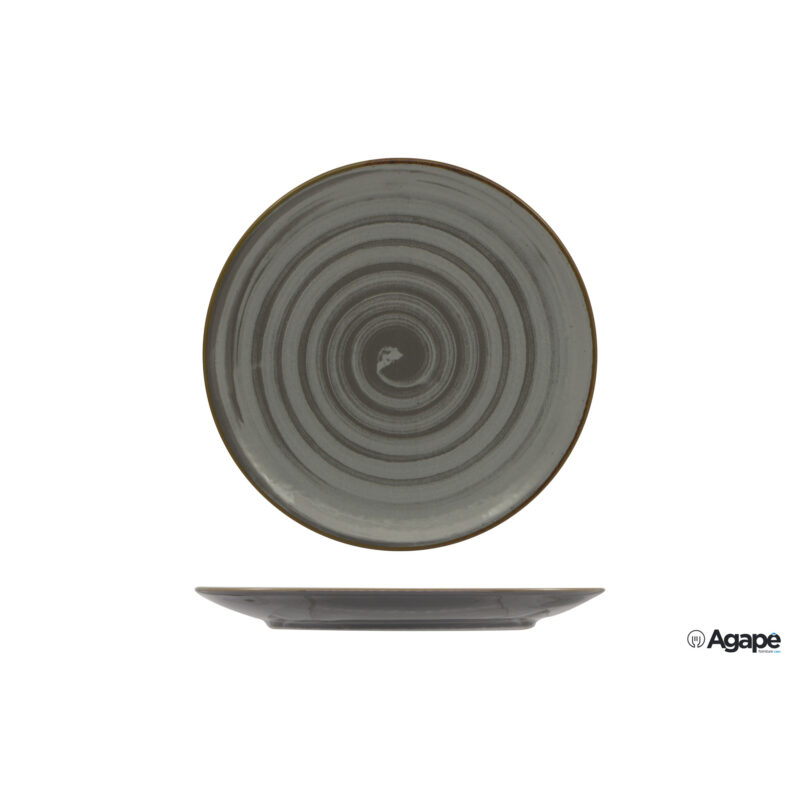 Vortex Grigio - Siviglia Piatto Frutta Cm 21